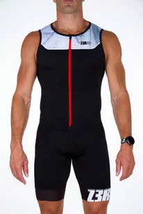ZEROD Koszulka triathlonowa START TRISINGLET noisy glitch - Koszulki sportowe męskie - miniaturka - grafika 2