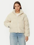 Kurtki damskie - Helly Hansen Kurtka zimowa YU Teddy Pile 54065 Beżowy Regular Fit - miniaturka - grafika 1
