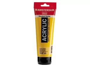 Talens Amsterdam, farba akrylowa, 250 ml, Żółty ciemny, azo - Przybory szkolne - miniaturka - grafika 2