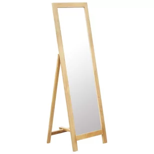 vidaXL Lustro wolnostojące, 48x46,5x150 cm, lite drewno dębowe - Lustra - miniaturka - grafika 1