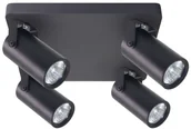 Lampy sufitowe - Czarna lampa sufitowa 4-punktowa loft - Z073 E0-K50 - miniaturka - grafika 1
