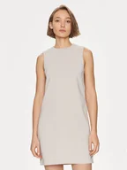 Sukienki - Calvin Klein Sukienka codzienna K20K207257 Beżowy Slim Fit - miniaturka - grafika 1