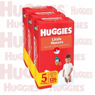 Pieluszki Huggies Ultra Comfort wygodne chłonne Rozmiar 5 126 szt. - Pieluchy - miniaturka - grafika 1