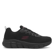 Sneakersy męskie - Sneakersy Skechers BOBS B FLEX 118106 BBK Czarny - miniaturka - grafika 1