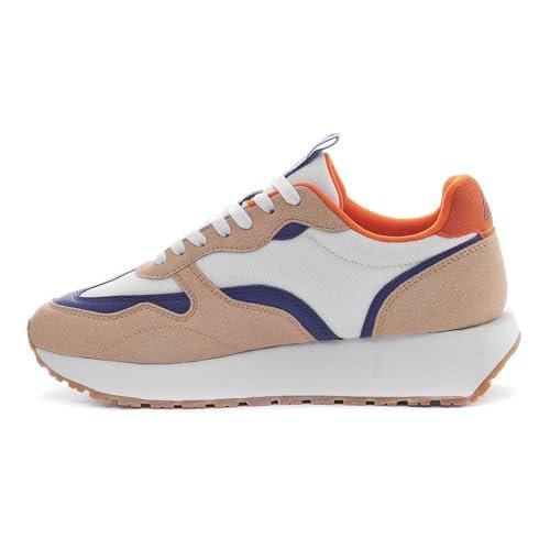 Kappa Neon Polo Man Stylowa Wygodna Sportowa Polo Polo Biało-Neonowo-Żółta, Rozmiar 2XL