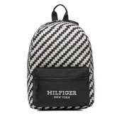 Plecaki - Plecak Tommy Hilfiger Aop Monotype Backpack AU0AU01888 Black Allover Print BDS - miniaturka - grafika 1