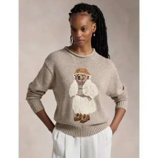 POLO RALPH LAUREN Sweter Regular Fit z dodatkiem wełny - Swetry damskie - miniaturka - grafika 1