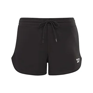 Reebok Damskie szorty French Terry Czarne, 2XL, Czarny, XXL - Spodenki damskie - miniaturka - grafika 1