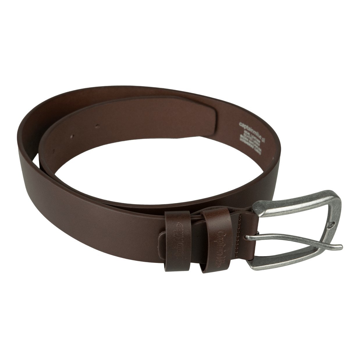 Skórzany pasek do spodni, klasyczny brązowy 100 cm