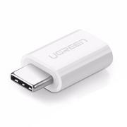 Adaptery i przejściówki - Ugreen Ugreen adapter z micro USB na USB Typ-C Biały ugreen_20200302153257 - miniaturka - grafika 1