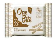 Czekolada - Cocoa ONE BITE TABLICZKA BIAŁA Z CYNAMONEM BIO 15 g - - miniaturka - grafika 1