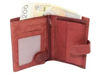 Portfele - Portfel Męski Skórzany WILD Skóra Licowa Duży Pionowy Z Zapięcia 5679-1 Pionowy I Poziomy Suwak 12 x 10 x 2 [cm] - miniaturka - grafika 1
