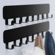 Wieszaki łazienkowe - Taśma klejąca do wieszaków ściennych 8 haczyków - Wieszak na ręczniki łazienkowe i kuchenne - Wieszak na ubrania, bez wiercenia - miniaturka - grafika 1