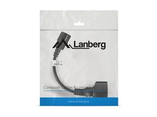 LANBERG LANBERG Przedłużacz kabla zasilającego IEC 320 C14 Schuko 20cm czarny (CA-C14E-10CC-0018-BK) - Kable komputerowe i do monitorów - miniaturka - grafika 5