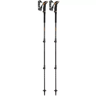 Leki Makalu Lite Trekking Poles, czarny/pomarańczowy 100-135cm 2022 Kijki 65221082 - Nordic walking - miniaturka - grafika 1