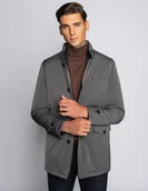 Kurtki męskie - Kurtka męska campobasso szary - miniaturka - grafika 1