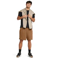 Spodnie sportowe męskie - Męskie spodenki treningowe Under Armour UA Unstoppable AV Short - brązowe - UNDER ARMOUR - miniaturka - grafika 1