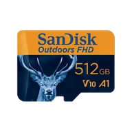 Karty pamięci - SanDisk Outdoors FHD MicroSDXC UHS-I Card with SD Adapter - 512GB Single Pack - SDSQUBL-512G-GN6VA - miniaturka - grafika 1