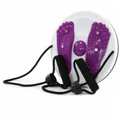 Dyski i twistery - Twister obrotowy z linkami do ćwiczeń masażer stóp - miniaturka - grafika 1