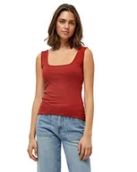 Koszulki i topy damskie - DESIRES Dareen GOTS Top Cami Shirt, Burnt Red, XXL - miniaturka - grafika 1