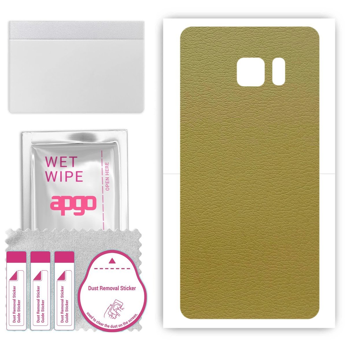 Folia naklejka skórka strukturalna na TYŁ do Samsung Galaxy Note 5 N920 - Skóra Oliwkowa - apgo SKINS