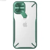 Etui i futerały do telefonów - NILLKIN ETUI Z KLAPKĄ NA APARAT I SKŁADANĄ PODSTAWKĄ IPHONE 12 MINI ZIELONY - miniaturka - grafika 1
