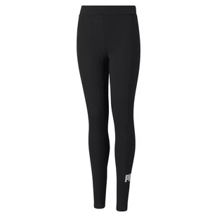 Legginsy dziewczęce Puma ESSENTIAL LOGO czarne 58703501-128 - Legginsy - miniaturka - grafika 1