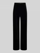 Spodnie damskie - Spodnie aksamitne o kroju relaxed fit z elastycznym pasem model ‘SHANNA’ - miniaturka - grafika 1