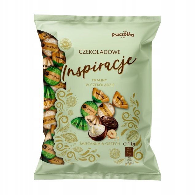 Cukierki Czekoladowe Inspiracje Śmietanka & Orzech Pszczółka 1 kg