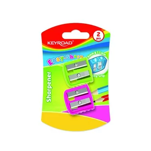 Keyroad Temperówka plastikowa podwójna pastel 2 szt. - Temperówki - miniaturka - grafika 1