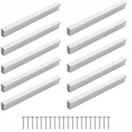 Meble modułowe i akcesoria - 10szt Uchwyt meblowy Srebrny 128mm + wkręty - miniaturka - grafika 1