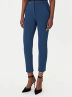 Spodnie damskie - Patrizia Pepe Spodnie materiałowe 8P082/ A715 Niebieski Slim Fit - miniaturka - grafika 1