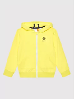 Bluzy dla chłopców - Timberland Bluza T25T16 S Żółty Regular Fit 3143160167293 - grafika 1