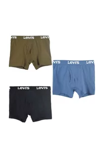 Majtki dla dzieci - Levi's bokserki dziecięce 3-pack kolor czarny - grafika 1