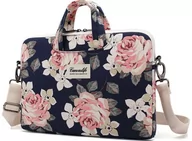 Torby na laptopy - CANVASLIFE TORBA CANVASLIFE BRIEFCASE MACBOOK PRO 15 NAVY ROSE 11083 - miniaturka - grafika 1