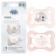 Smoczki uspokajające - CANPOL BABIES SMOCZEK SYMETRYCZNY SILIKON MINI 0-2m 2szt. - miniaturka - grafika 1