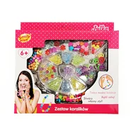 Zabawki kreatywne - Smily PLAY Zestaw koralików drewnianych SP83790 AN01 - - miniaturka - grafika 1