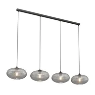 Lampy sufitowe - Coco lampa wisząca 4xE27 czarna/grafit 1377/4 - miniaturka - grafika 1