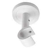 Karnisze - Wspornik do karnisza 19 mm sufitowy pojedynczy biały mat 80 mm Inspire - miniaturka - grafika 1