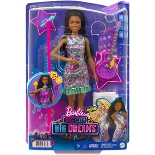 Mattel Lalka Barbie Big City Big Dreams Brooklyn Muzyczna lalka - Lalki dla dziewczynek - miniaturka - grafika 1