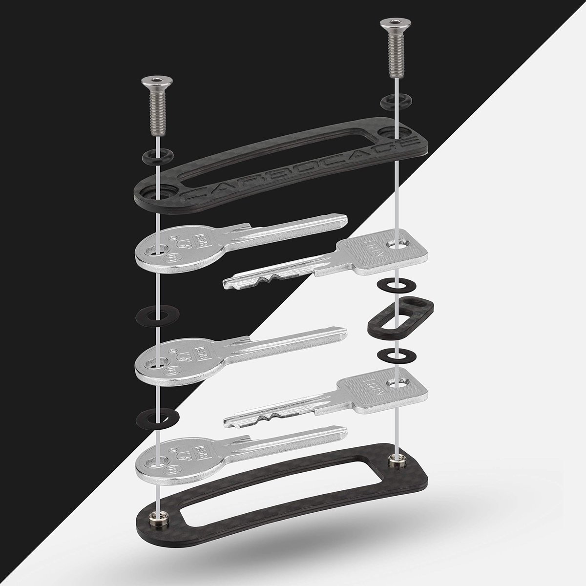 CARBOCAGE KEYCAGE Organizer na Klucze Brelok do 14 Kluczy