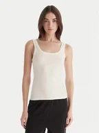 Koszulki i topy damskie - Hunkemöller Top Singlet 302723 Biały Slim Fit - miniaturka - grafika 1