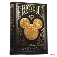 Gry karciane - Bicycle Mickey Black Gold karta do gry 56 szt. - miniaturka - grafika 1