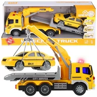 Samochody i pojazdy dla dzieci - Nobo Kids, Ciężarówka Laweta z Dźwigiem Samochód Taxi - miniaturka - grafika 1