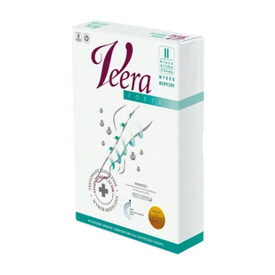 Veera Forte, rajstopy uciskowe krótkie, II klasa ucisku, zamknięte palce, rozmiar 3, karmel - Bielizna lecznicza - miniaturka - grafika 1