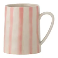Kubki - Biało-różowy kamionkowy kubek 440 ml Begonia – Bloomingville - miniaturka - grafika 1