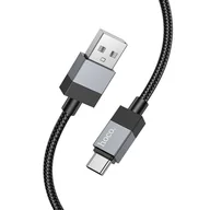 Kable USB - Kabel USB A do USB C Hoco 3A 1 m X110 czarny - miniaturka - grafika 1