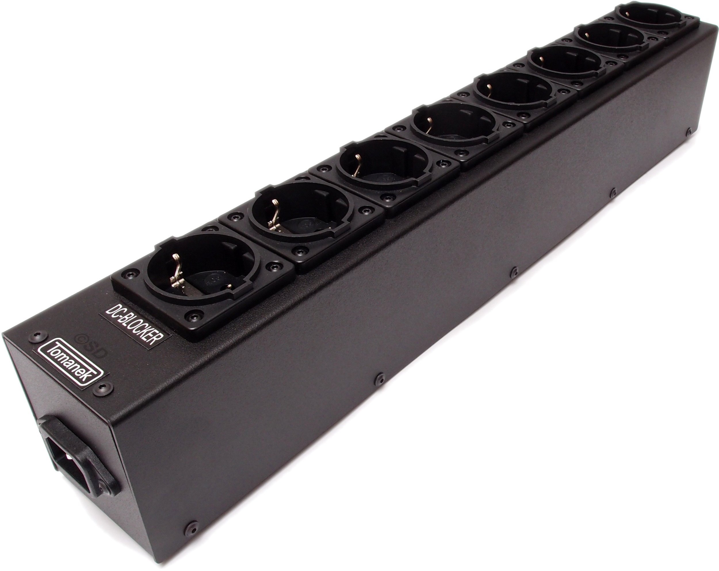Tomanek TAP8S+ - listwa zasilająca SLIM jednorzędowa do sprzętu audio z filtrem sieci oraz dc blockerem 0606707743150