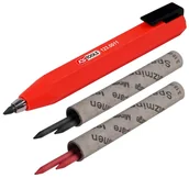 Narzędzia warsztatowe - KS Tools KS-TOOLS Fall miny pióro z Grafitowy 7B wkład w zestawie 4 wkładów Grafitowy 7B i czerwony, 1 sztuki,,,,, 123.0010 - miniaturka - grafika 1