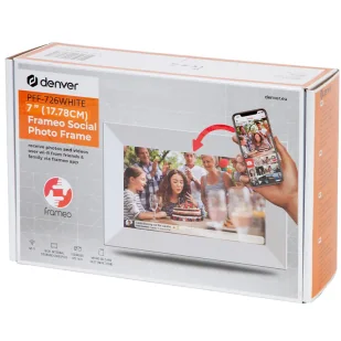 Denver Biała Cyfrowa Foto Ramka na zdjęcia 7" PFF-726WHITE - Ramki na zdjęcia - miniaturka - grafika 5